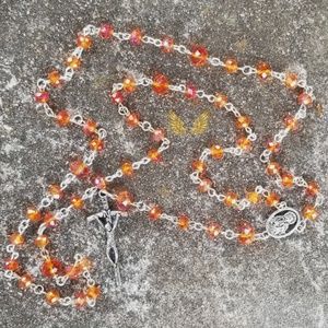 Fire Orange Rosary